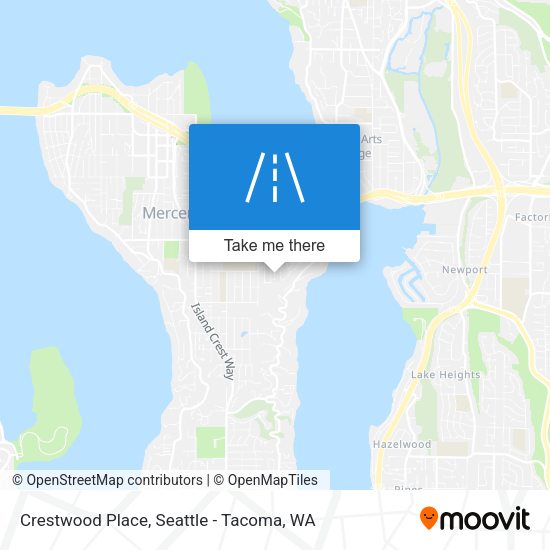 Crestwood Place map