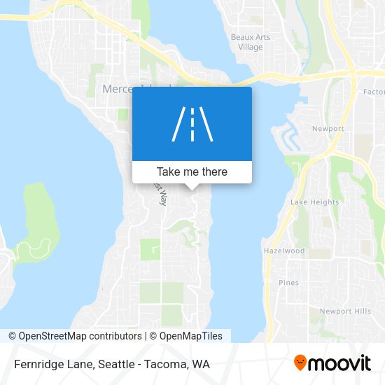 Fernridge Lane map