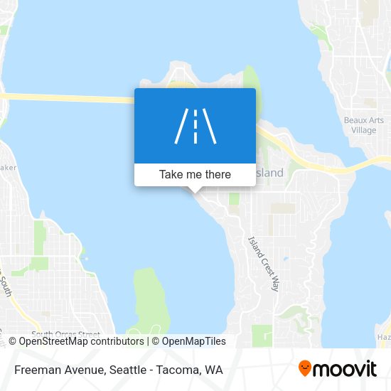 Freeman Avenue map