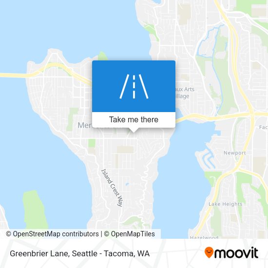 Greenbrier Lane map