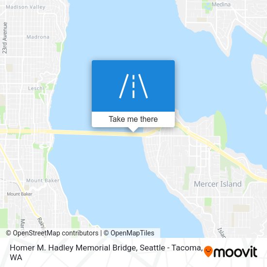 Homer M. Hadley Memorial Bridge map