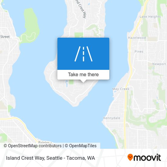 Island Crest Way map