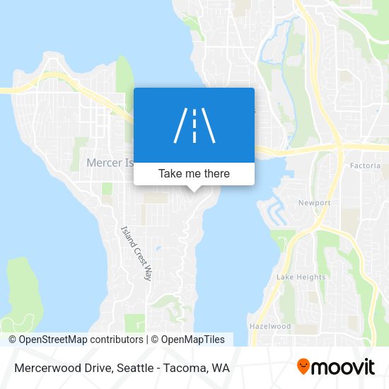 Mercerwood Drive map