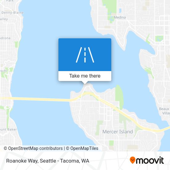 Roanoke Way map