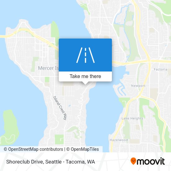 Mapa de Shoreclub Drive