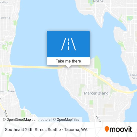 Southeast 24th Street map