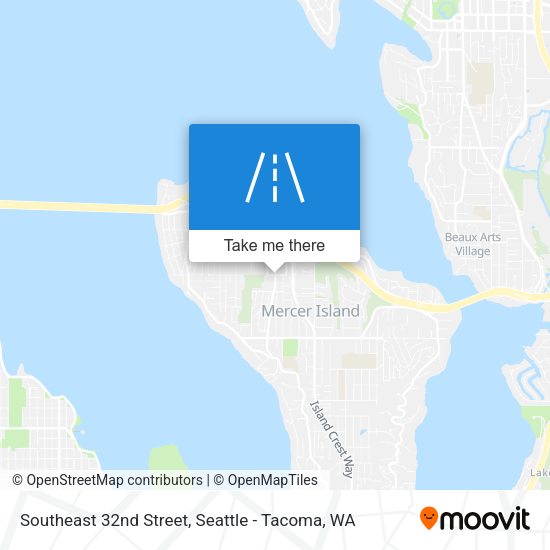 Southeast 32nd Street map