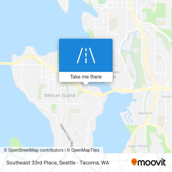 Mapa de Southeast 33rd Place