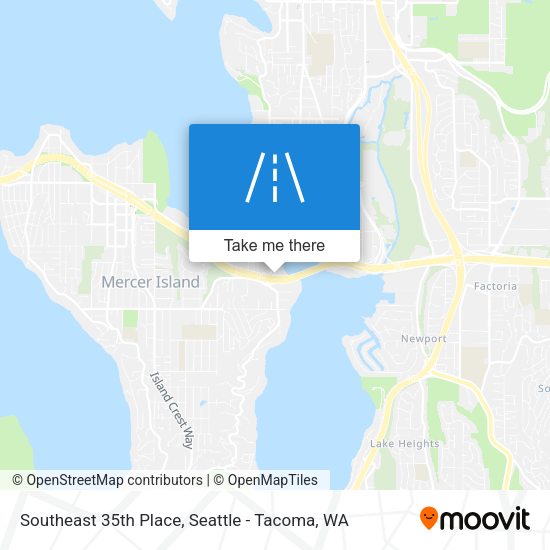 Southeast 35th Place map
