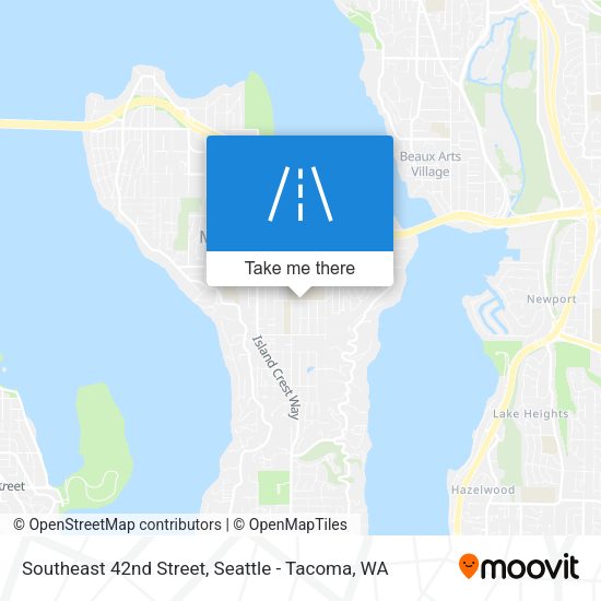 Southeast 42nd Street map