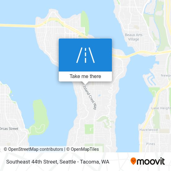 Mapa de Southeast 44th Street