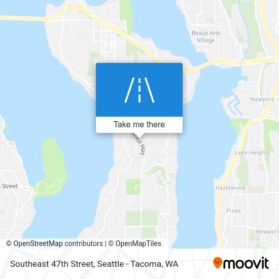 Southeast 47th Street map