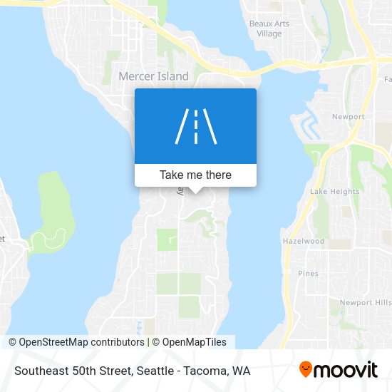 Southeast 50th Street map