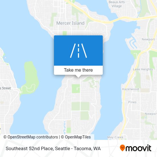 Mapa de Southeast 52nd Place