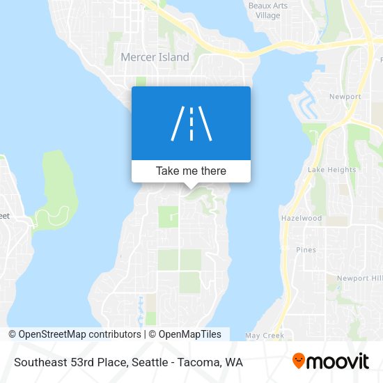 Mapa de Southeast 53rd Place