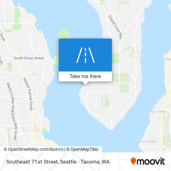 Southeast 71st Street map