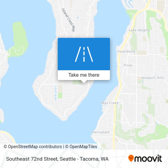 Southeast 72nd Street map