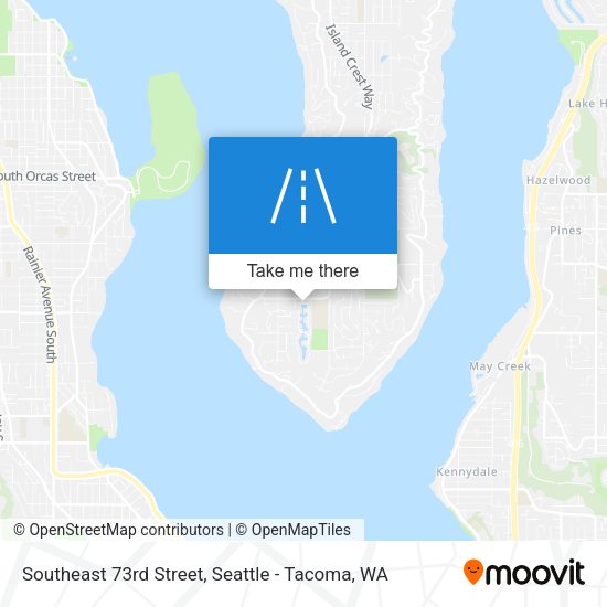 Southeast 73rd Street map