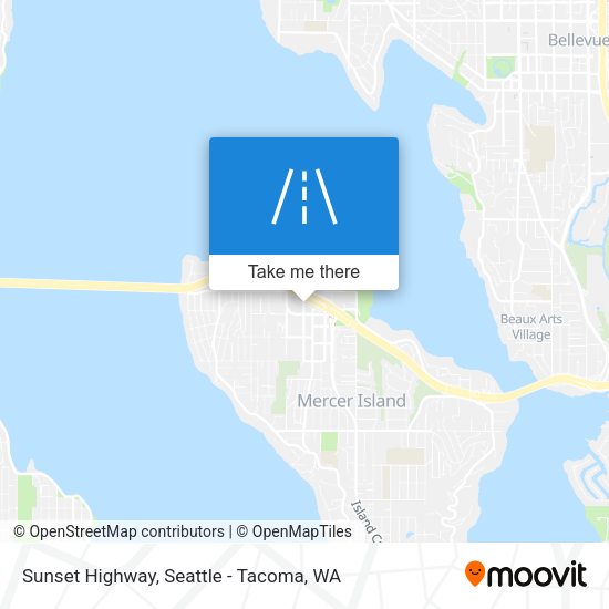 Sunset Highway map