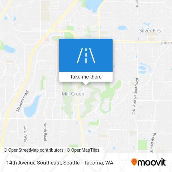 14th Avenue Southeast map