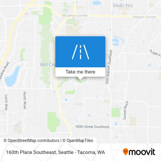 Mapa de 160th Place Southeast