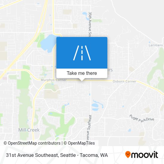 31st Avenue Southeast map