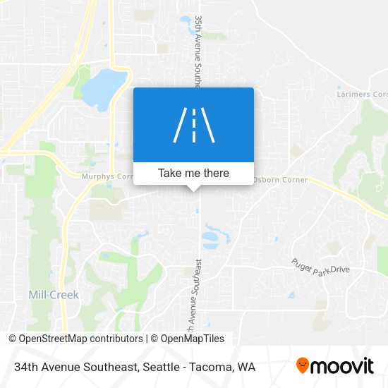 34th Avenue Southeast map