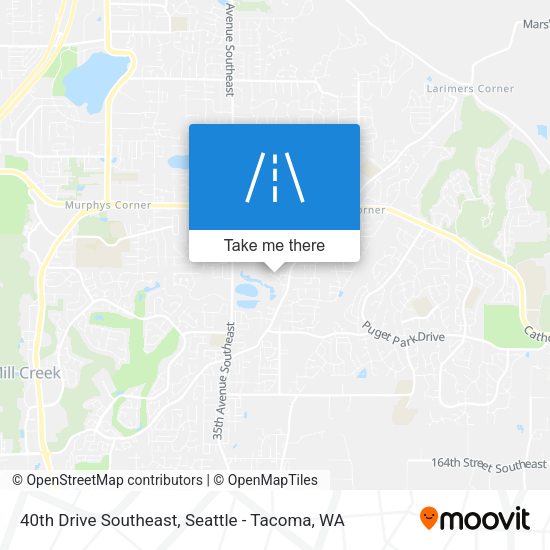 40th Drive Southeast map