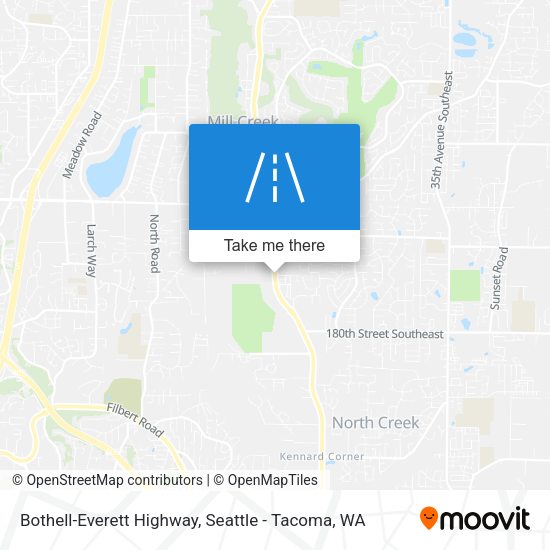 Bothell-Everett Highway map