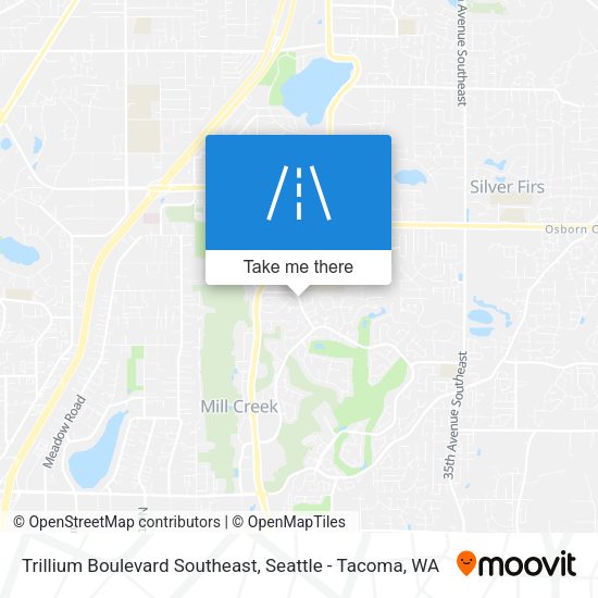 Mapa de Trillium Boulevard Southeast