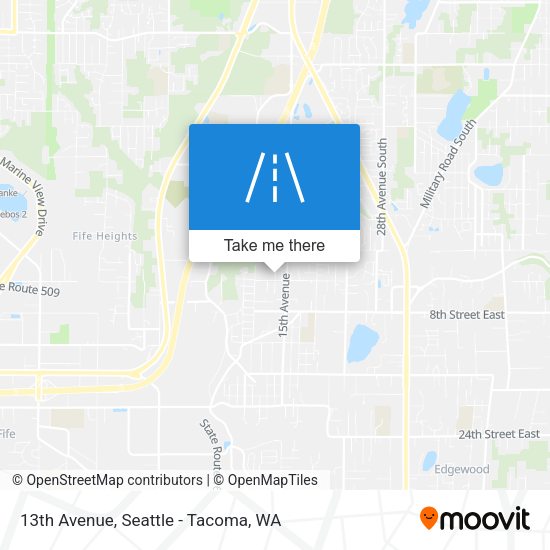 13th Avenue map