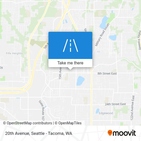 20th Avenue map