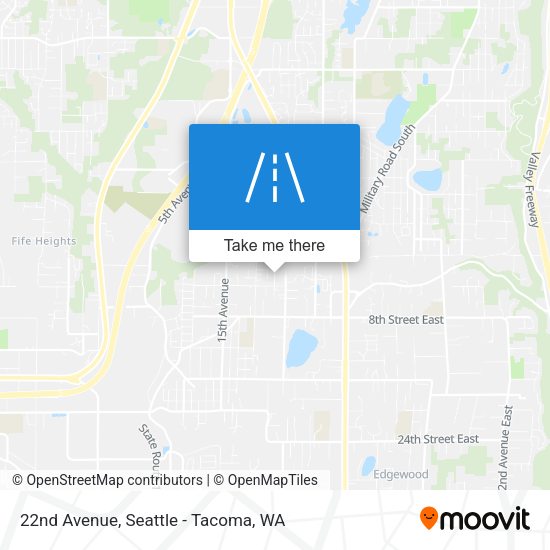 22nd Avenue map