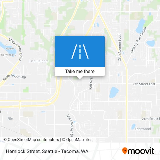 Hemlock Street map