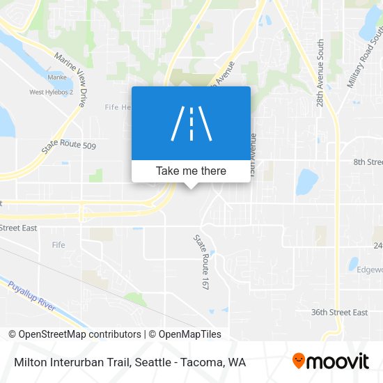 Milton Interurban Trail map