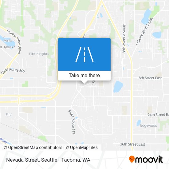 Nevada Street map