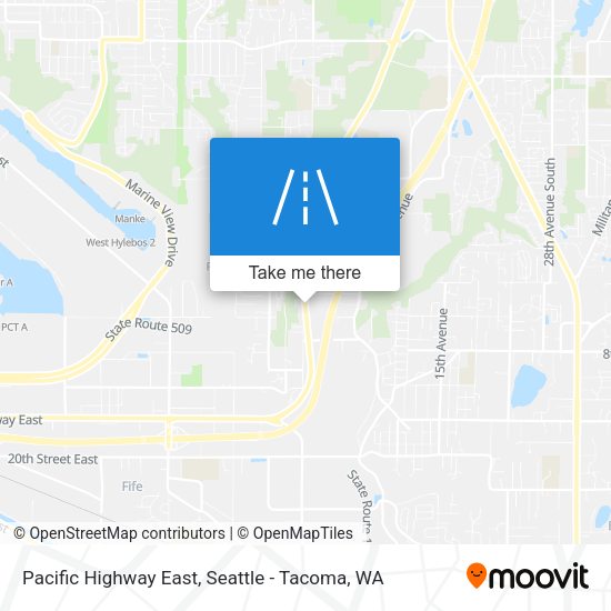 Pacific Highway East map