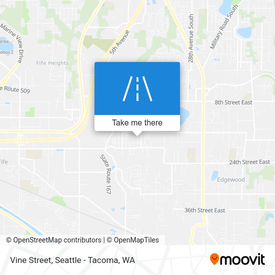 Mapa de Vine Street