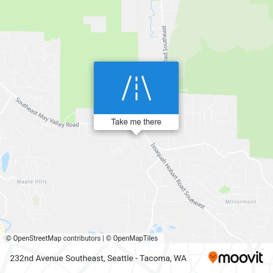 232nd Avenue Southeast map
