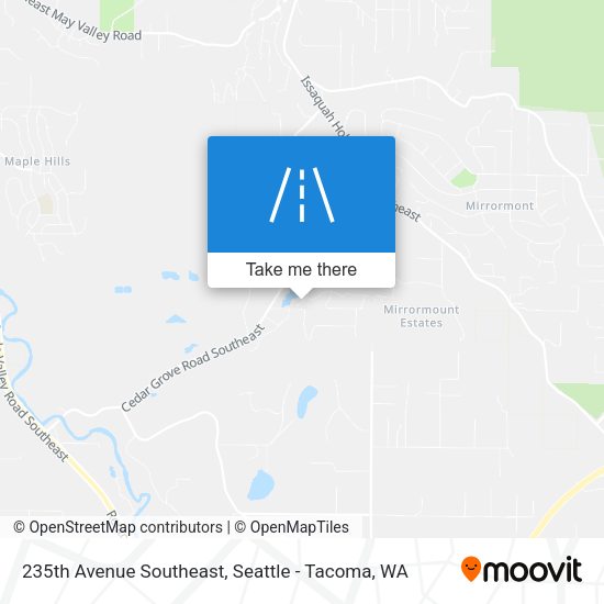 235th Avenue Southeast map