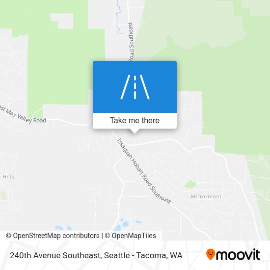 240th Avenue Southeast map