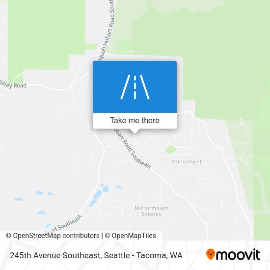 245th Avenue Southeast map