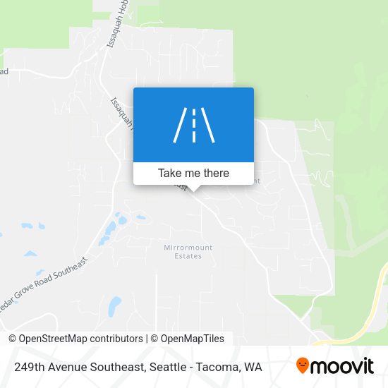 249th Avenue Southeast map