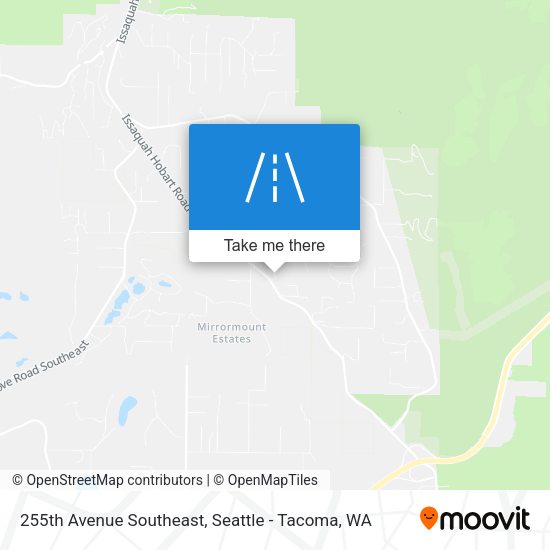255th Avenue Southeast map