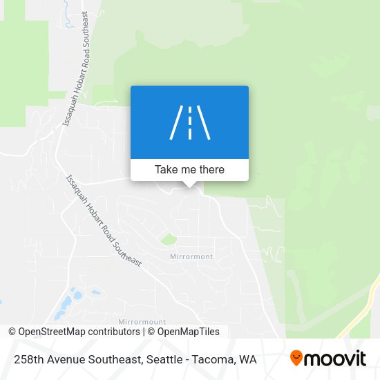 Mapa de 258th Avenue Southeast