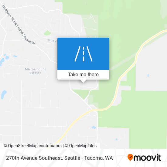 270th Avenue Southeast map