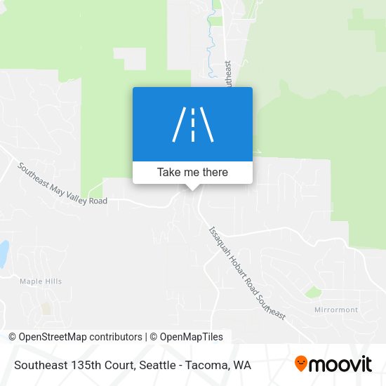 Southeast 135th Court map