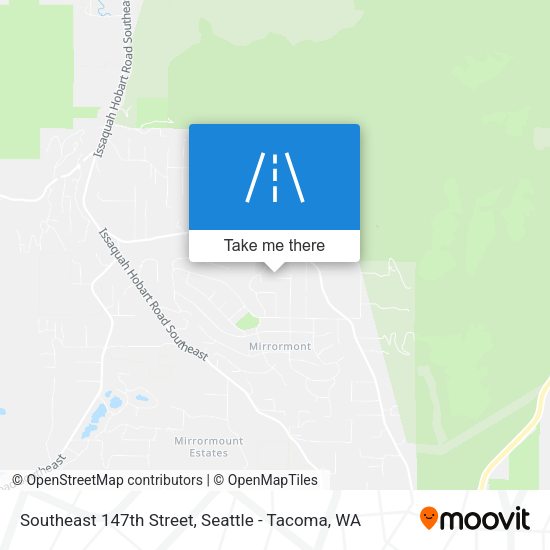 Southeast 147th Street map