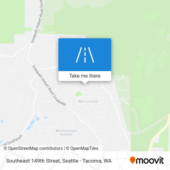 Southeast 149th Street map