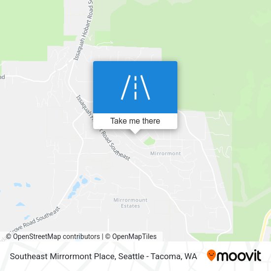 Southeast Mirrormont Place map